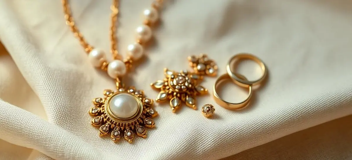 Sieraden uit een verzameling worden klaargelegd voor taxatie